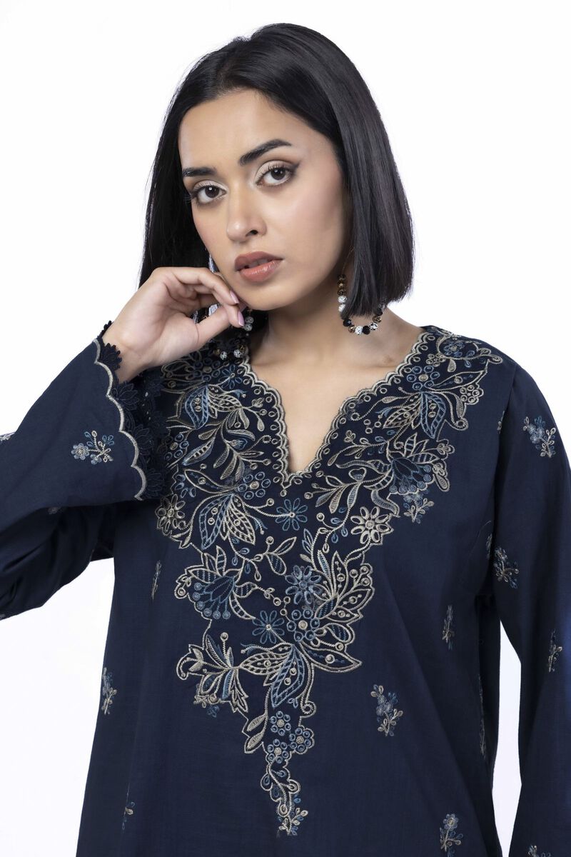 Embroidered | Heavy Textured Cotton | Tailored 2 Piece | Top and Bottom | USD 45.00