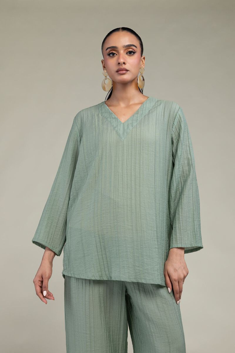 Dyed | Blended Crinkle | Solid Crinkle Shirt | USD 40.00