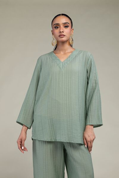 Dyed | Blended Crinkle | Solid Crinkle Shirt | USD 40.00