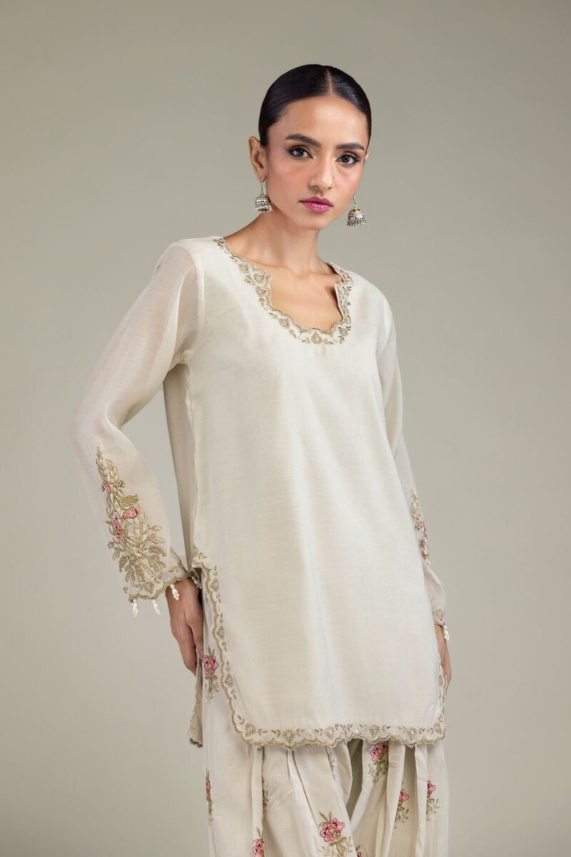 Embroidered | Paper Silk | Kurta | USD 60.00