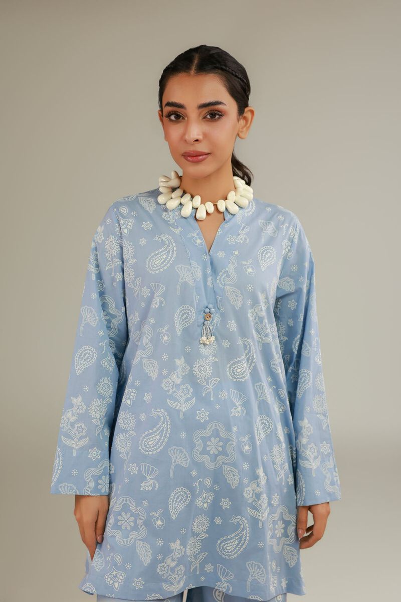 Cambric | Blue Cambric Kurta | USD 35.00