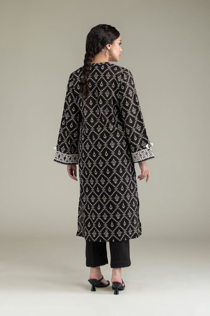 Embroidered | Lawn | Black Lawn Kurta | USD 35.00