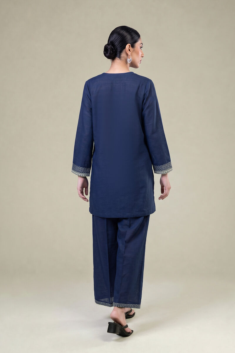 Embroidered | Light Khaddar | Navy Khaddar Kurta | USD 45.00