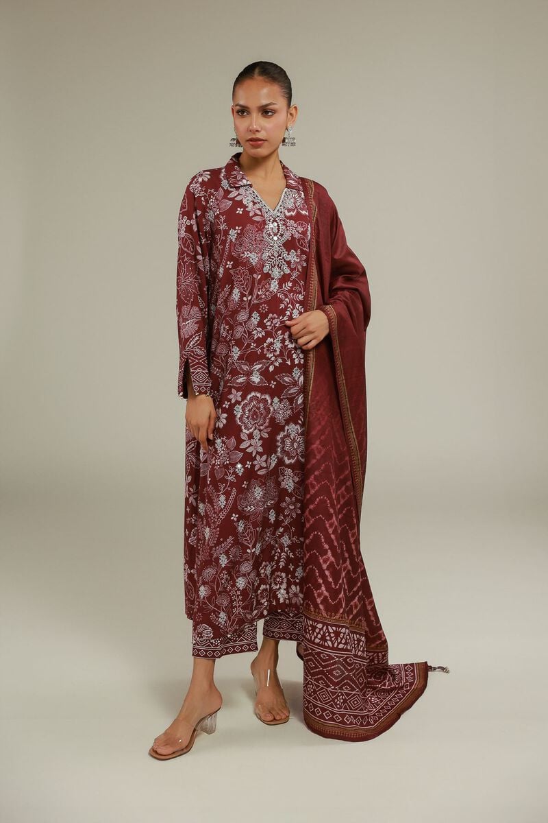 Embroidered | Polyester Silk | Geometric All-Season Dupatta | USD 35.00