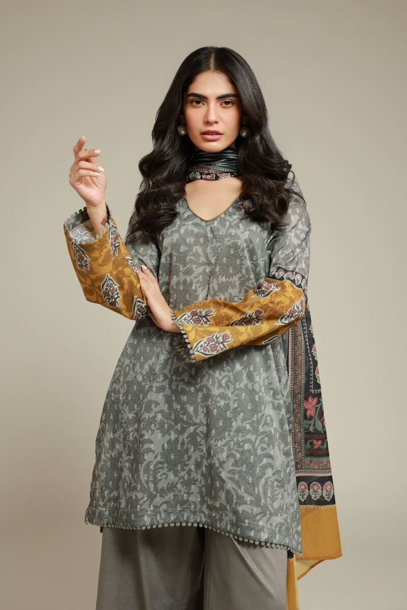 Printed | Cambric | Cambric Tailored 3-Piece | USD 60.00