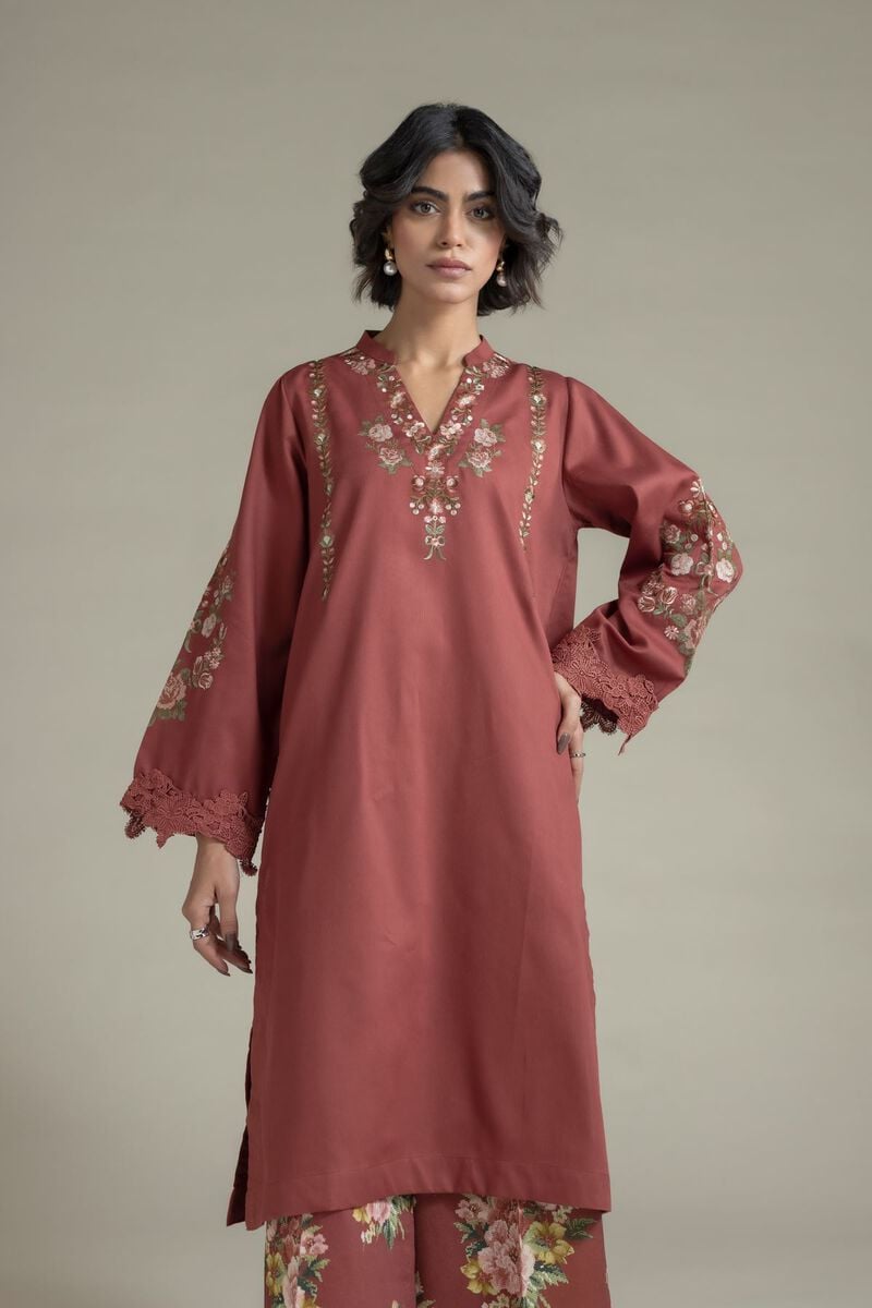 Embroidered | Textured Cotton | Kurta | USD 30.00
