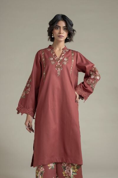 Embroidered | Textured Cotton | Kurta | USD 30.00