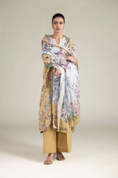 Embroidered | Broshia | Floral Tailored 3-Piece | USD 75.00