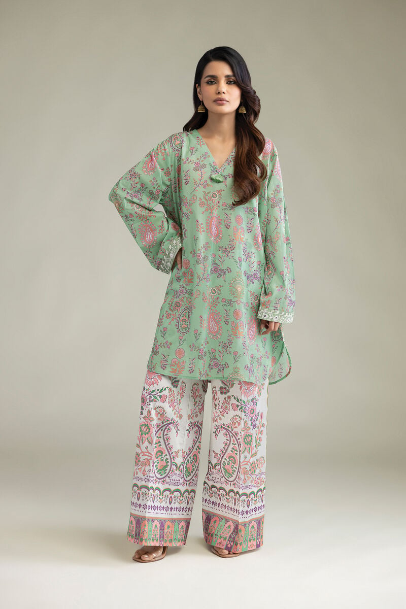 Embroidered | Cambric | Cambric 2-Piece Tailored | USD 45.00