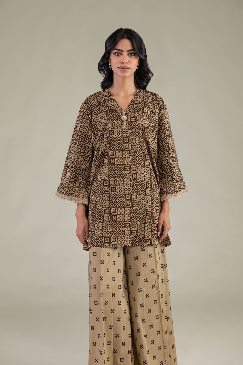 Printed | Cambric | Short V-Neck Kurta | USD 35.00