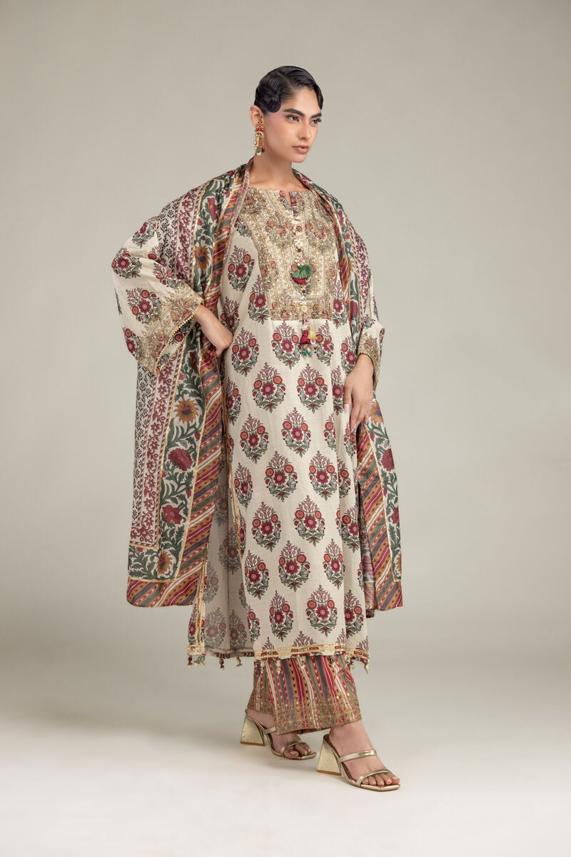 Embroidered | Polyester Silk | Printed Silk Dupatta | USD 30.00