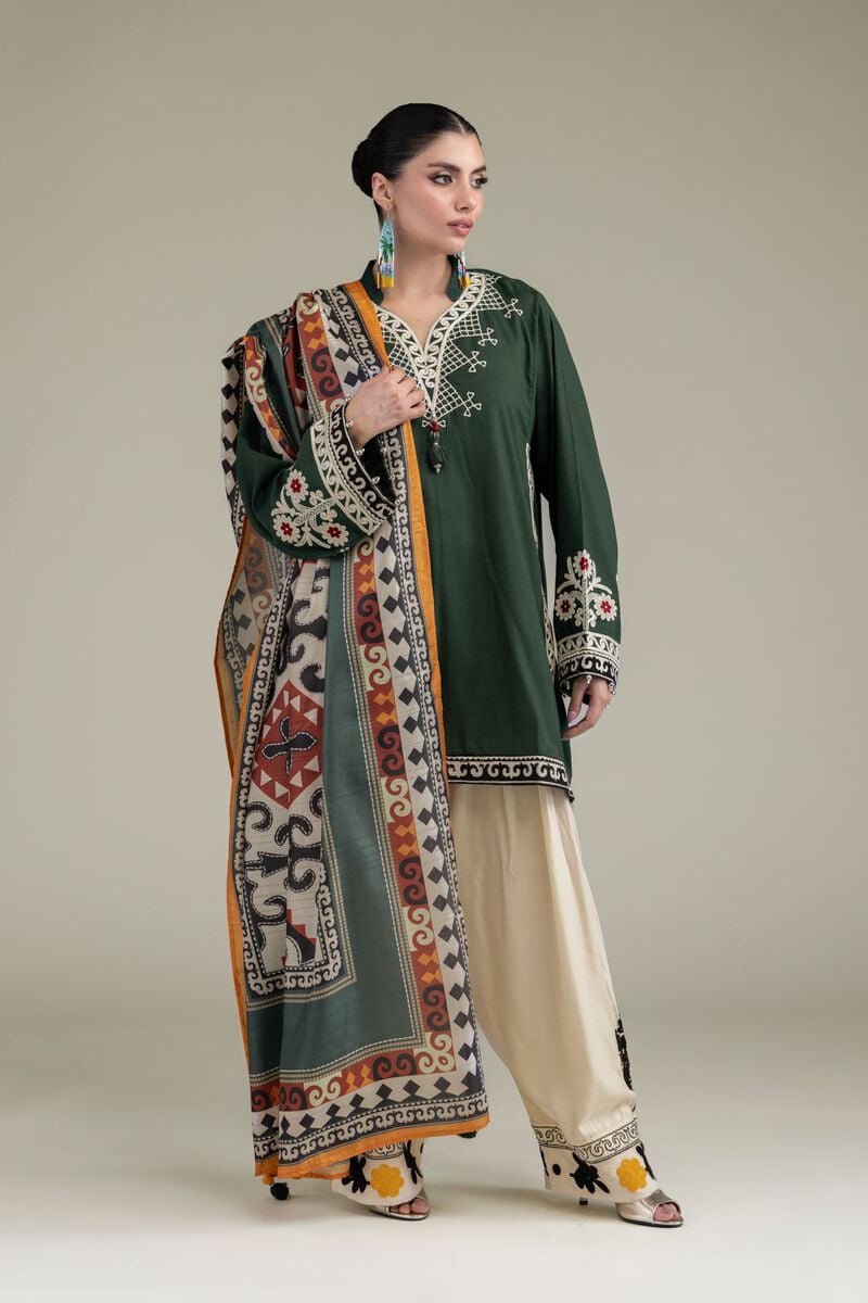 Embroidered | Polyester Silk | Silk Dupatta | USD 30.00