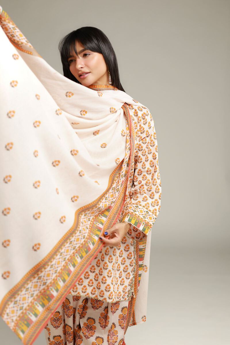 Embroidered | Lawn | Floral Lawn Dupatta | USD 25.00