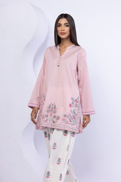 Embroidered | Crosshatch Poplin | Kurta | USD 35.00