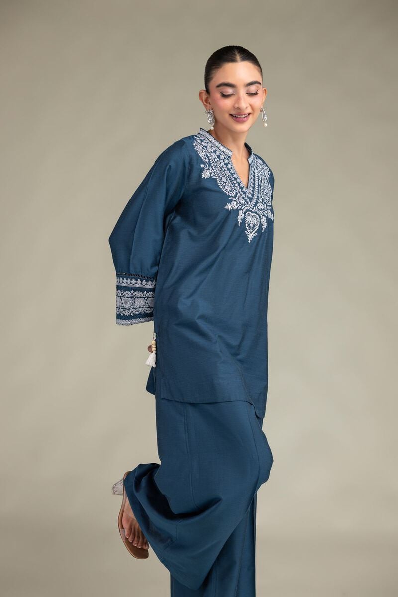 Printed | Raw Silk | Floral Silk Kurta | USD 45.00