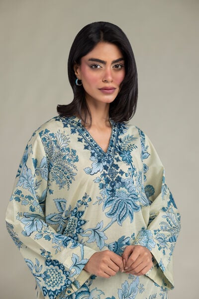 Embroidered | Cambric | Floral Cambric Kurta | USD 35.00