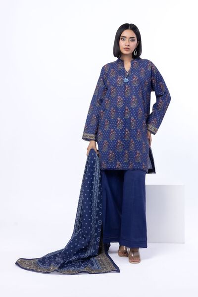 Printed | Textured Cotton | Tailored 3 Piece | USD 45.00