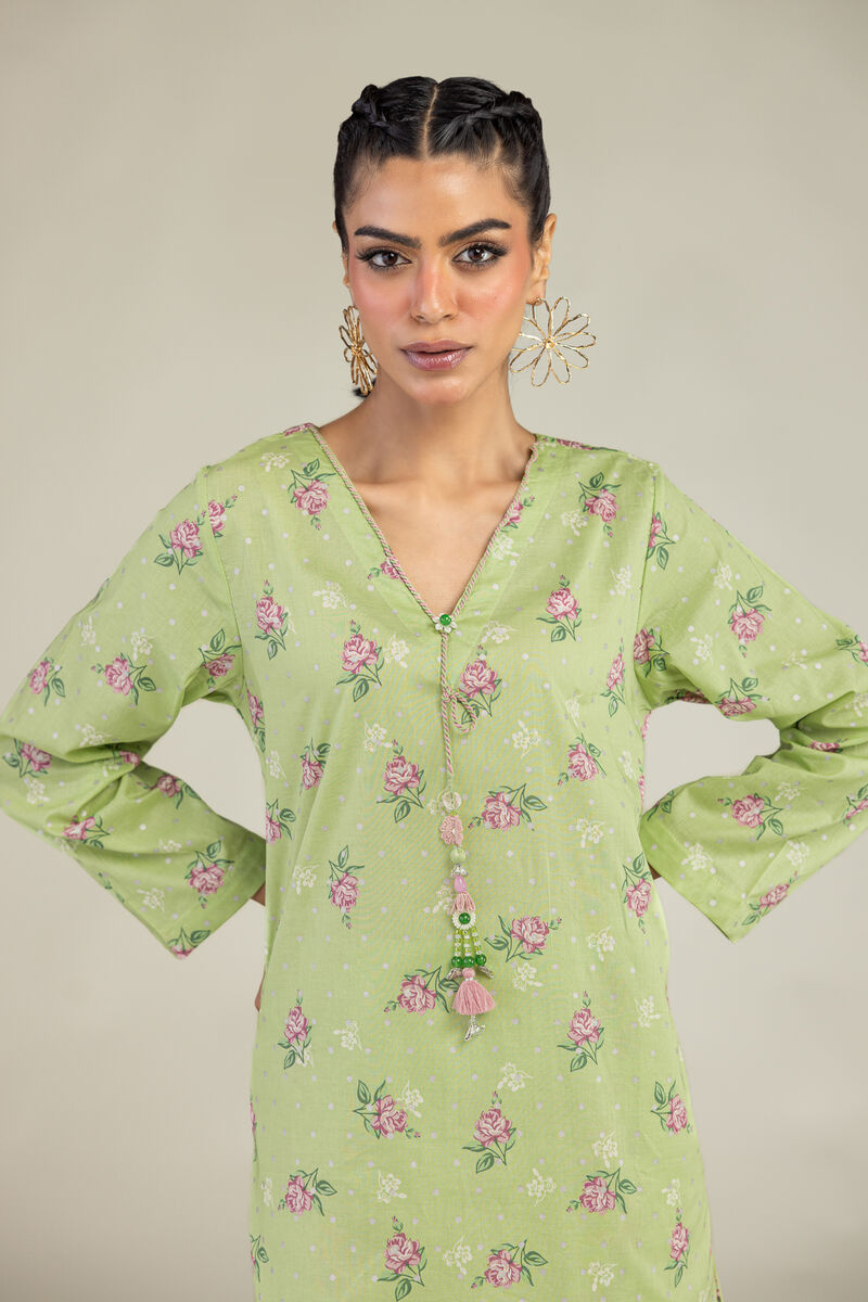 Printed | Cambric | Floral Longline Kurta | USD 35.00