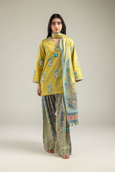 Embroidered | Mesuri | Yellow Mesuri Shalwar | USD 30.00