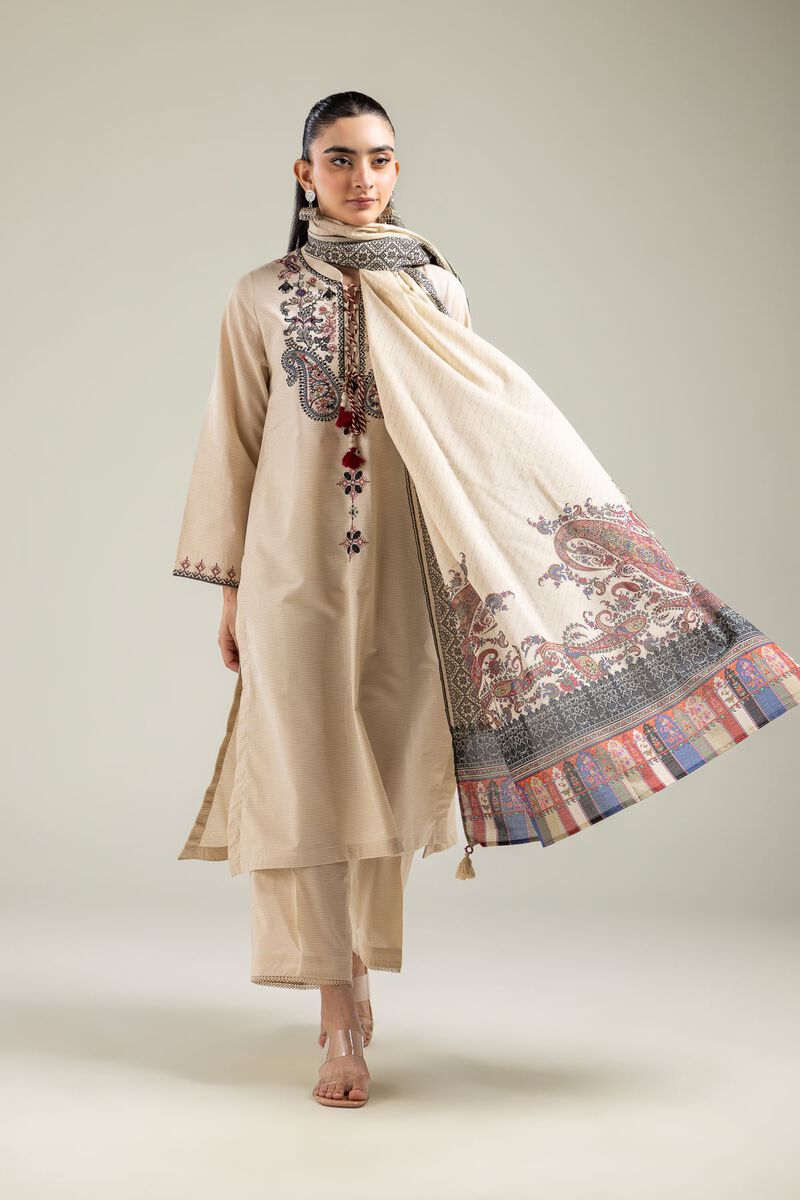 Embroidered | Mesuri | Geometric Tassel Dupatta | USD 25.00