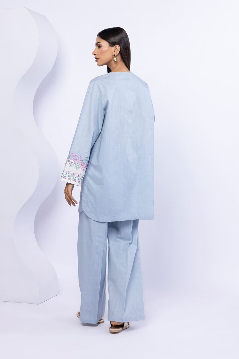 Embroidered | Crosshatch Poplin | Kurta | USD 35.00