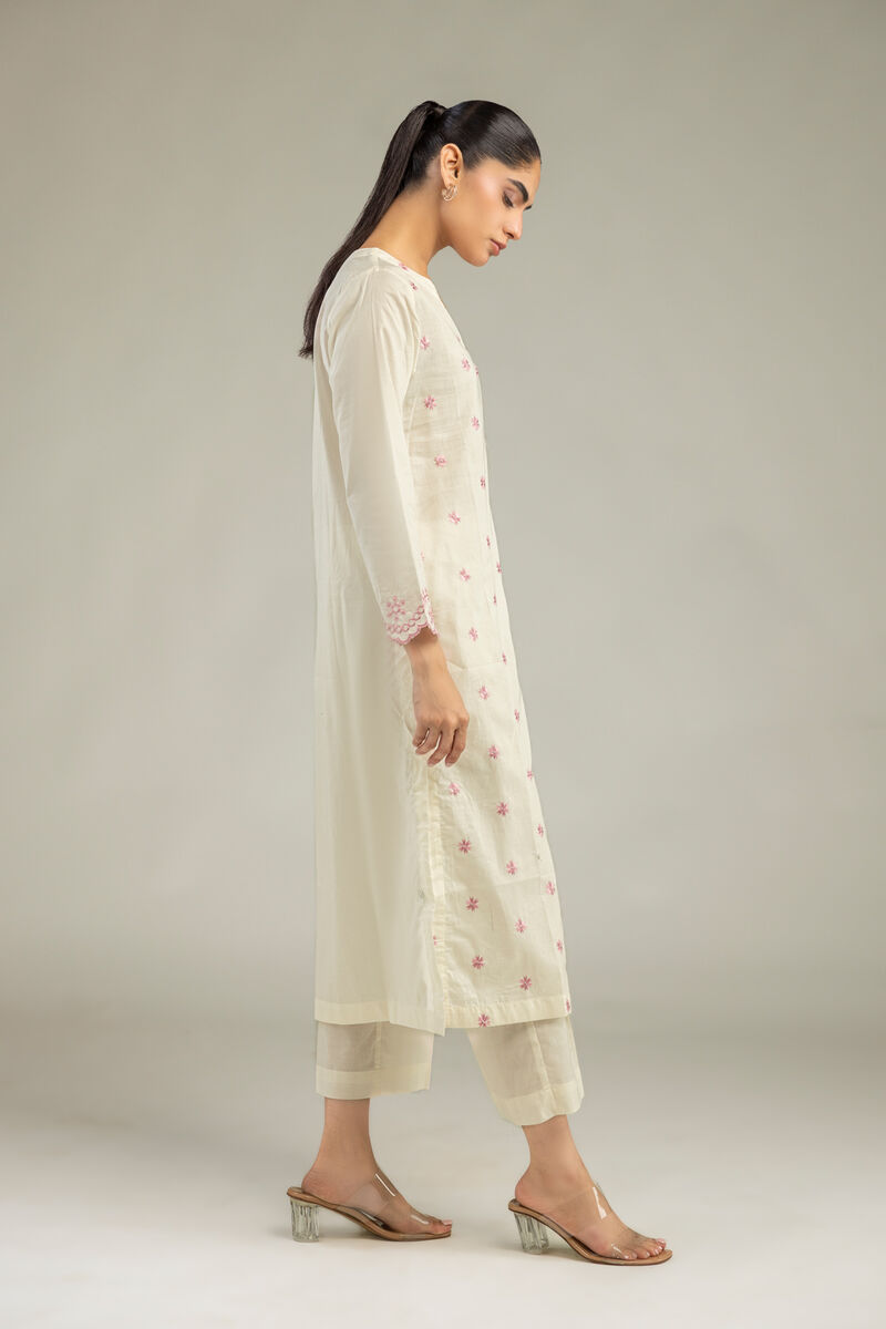Embroidered | Cambric | Cambric Solid Pants | USD 30.00