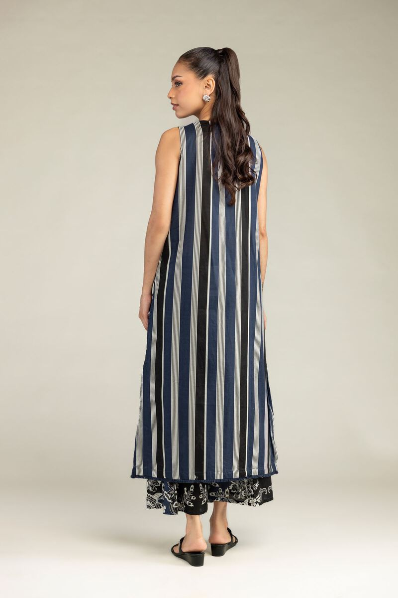 Printed | Cambric | Sleeveless Longline Kurta | USD 35.00
