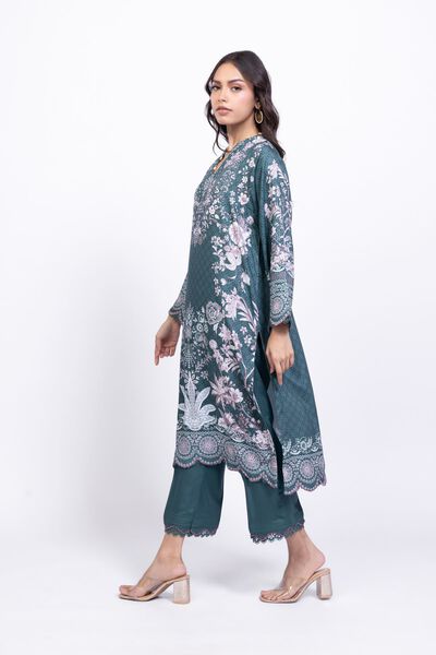 Embroidered | Satin | Pants | USD 11.00