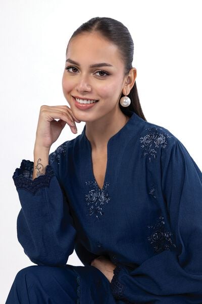 Embroidered | Crosshatch | Tailored 2 Piece | Top and Bottom | USD 45.00