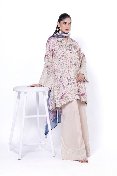 Embroidered | Cotton Satin | Tailored 3 Piece | USD 42.50