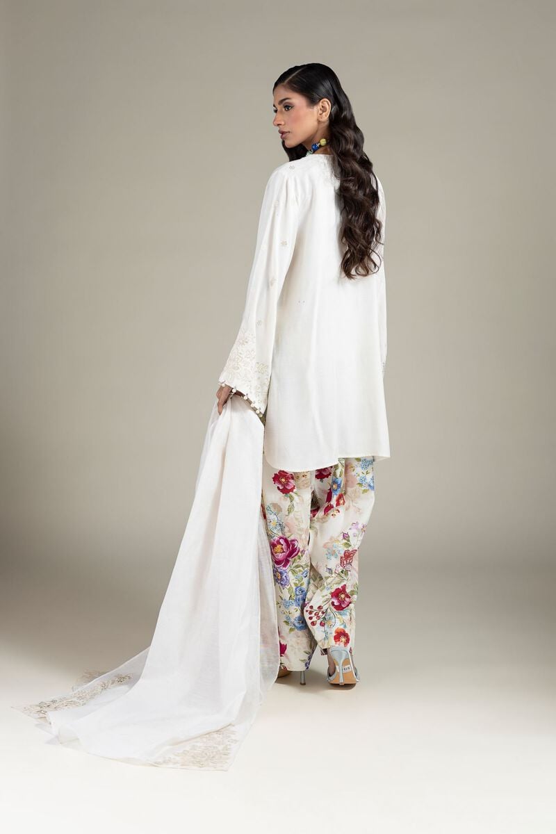 Embroidered | Raw Silk | Tailored Silk Suit | USD 85.00