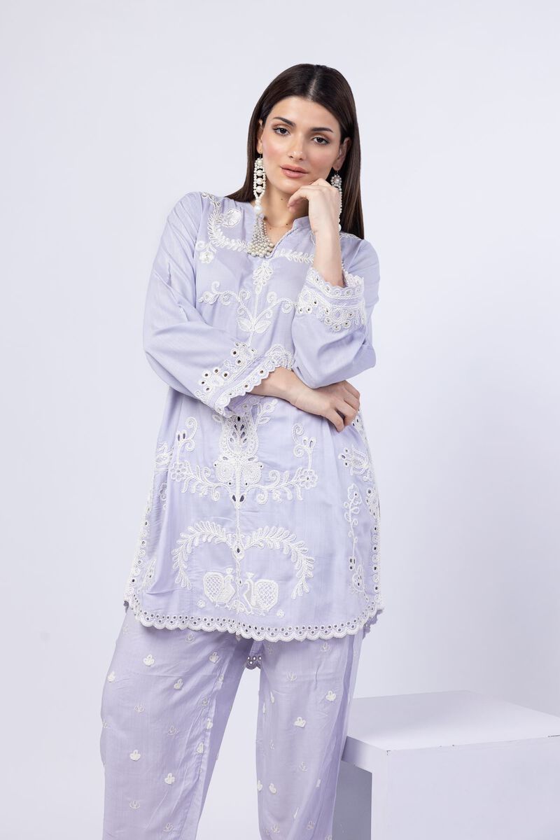Embroidered | Crosshatch Raw Silk | Kurta | USD 30.00