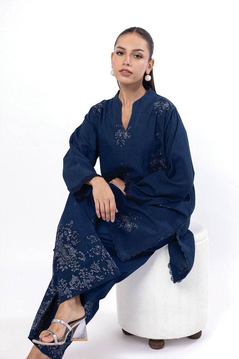 Embroidered | Crosshatch | Tailored 2 Piece | Top and Bottom | USD 45.00