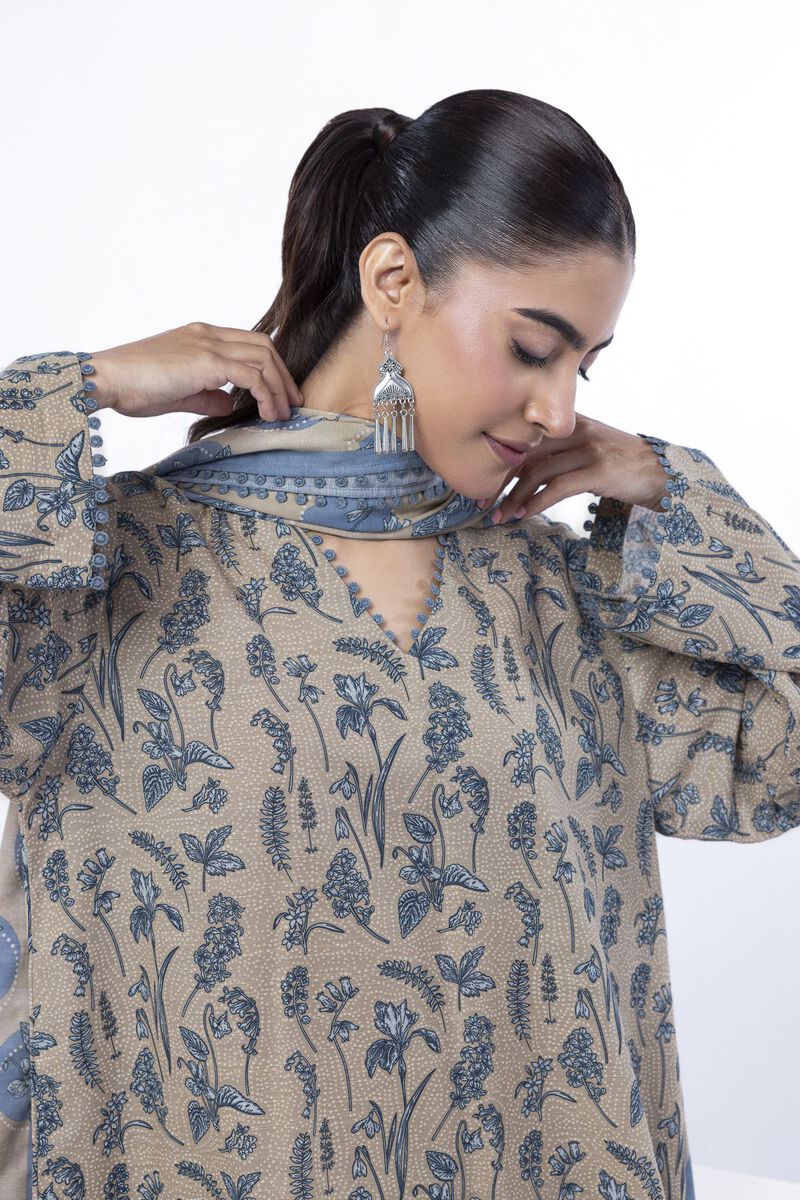 Printed | Light Khaddar | Tailored 3 Piece | USD 45.00