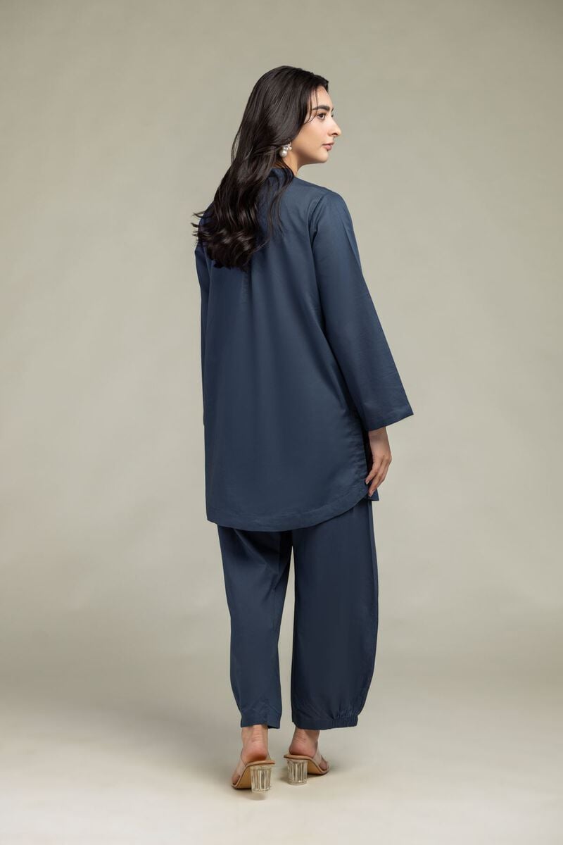 Cambric | Floral Band-Collar Kurta | USD 40.00
