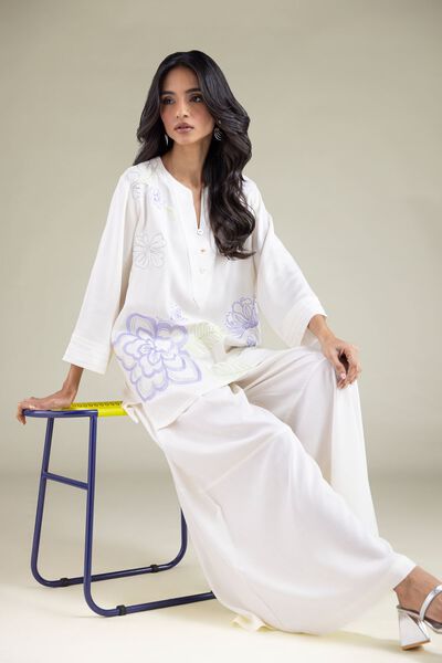 Embroidered | Viscose | Tunic | USD 35.00