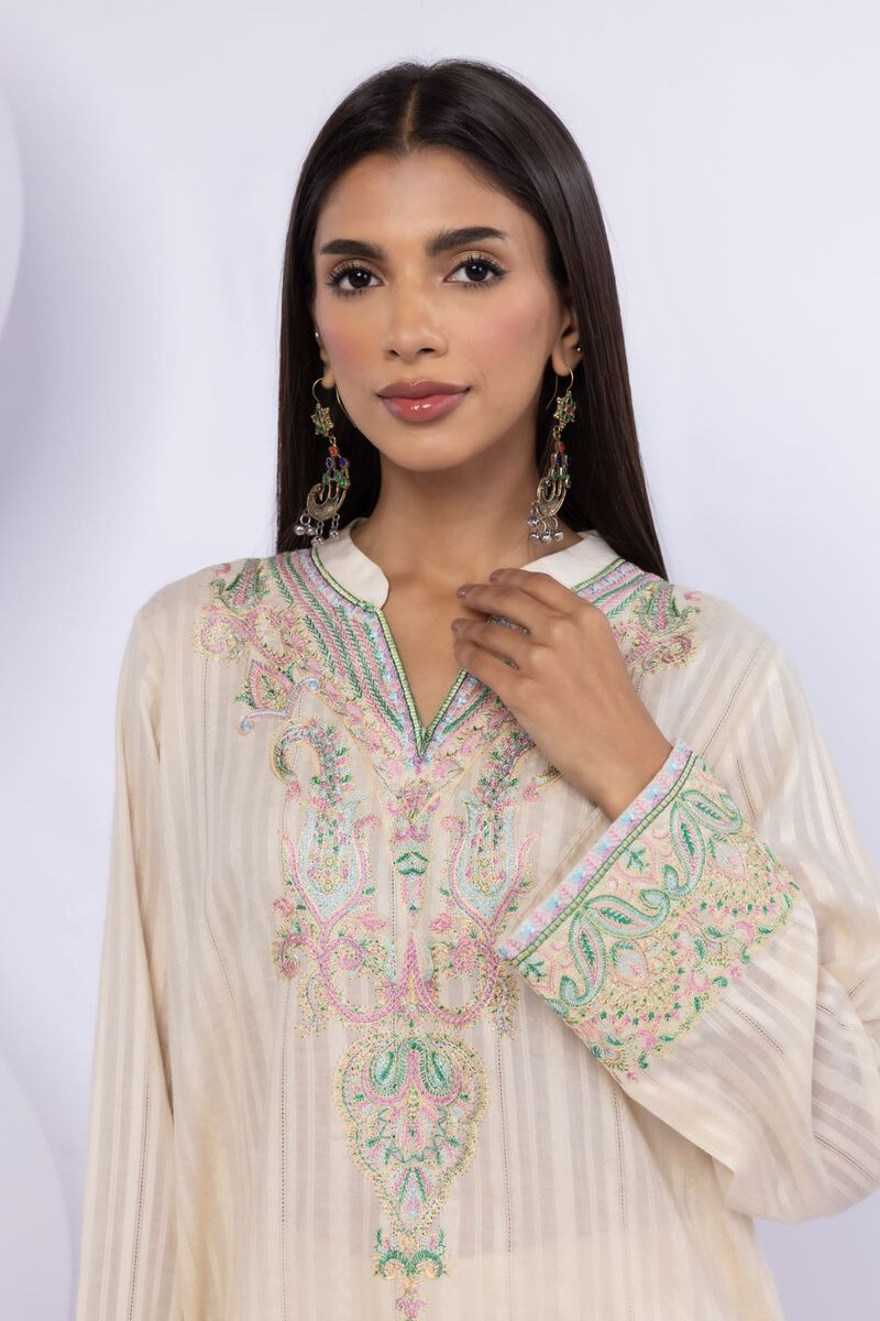 Embroidered | Leno | Kurta | USD 10.50