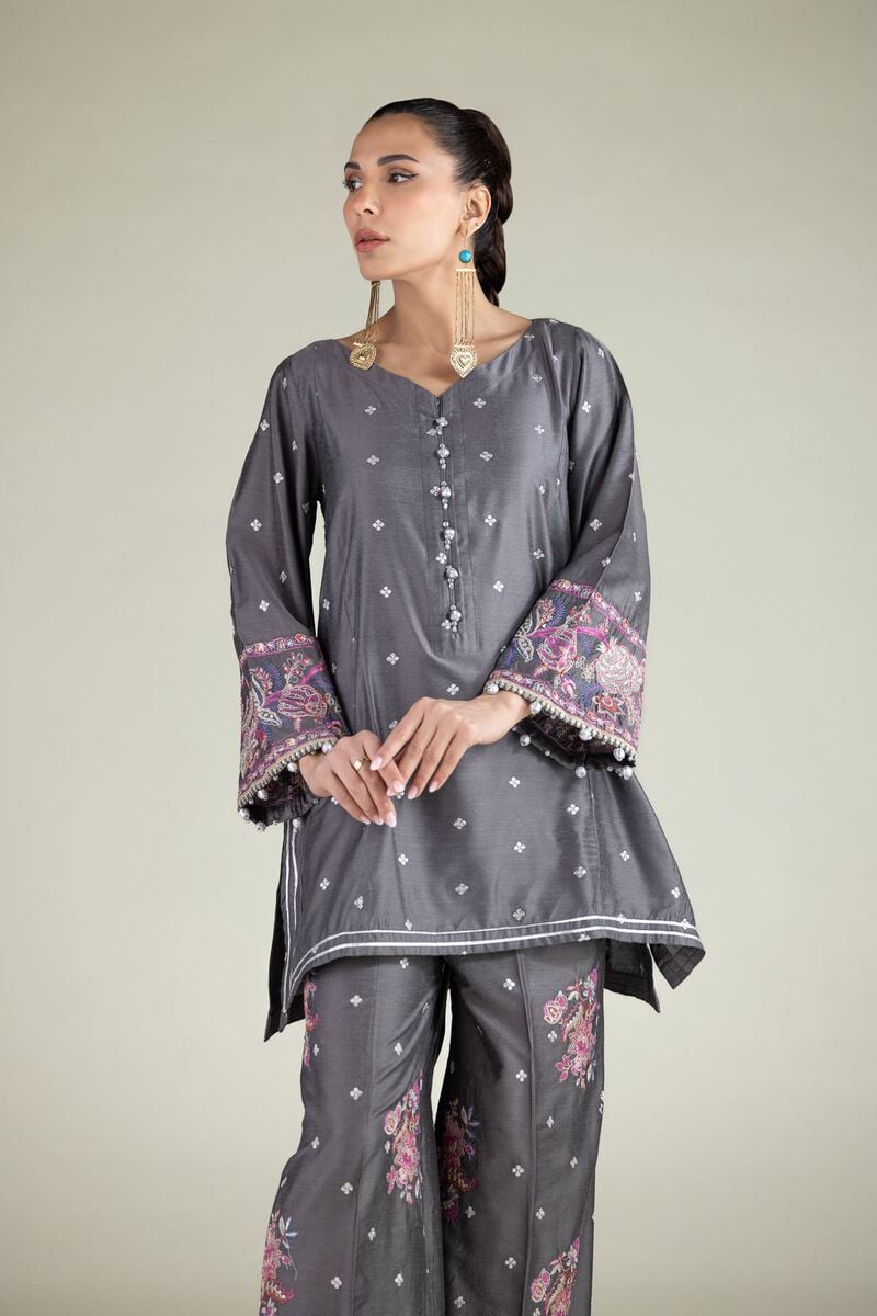 Embroidered | Raw Silk | Kurta | USD 55.00