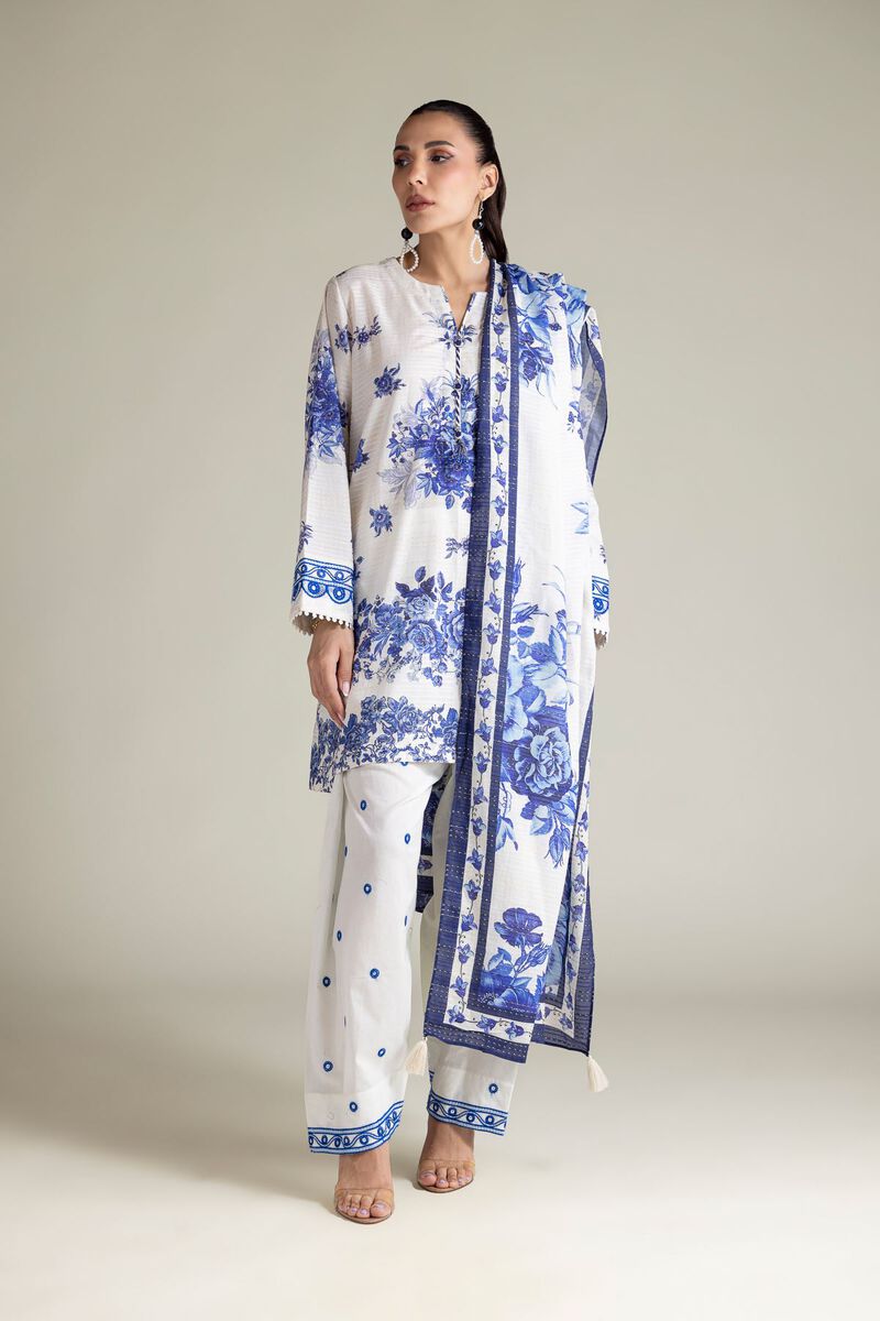 Embroidered | Mesuri Dobby | Floral Tailored 3-Piece | USD 70.00
