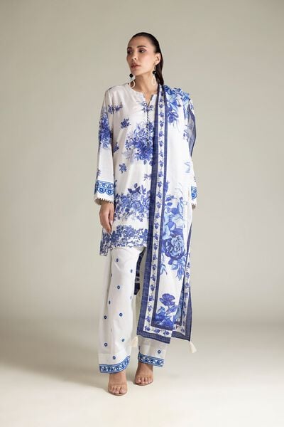 Embroidered | Mesuri Dobby | Floral Tailored 3-Piece | USD 70.00