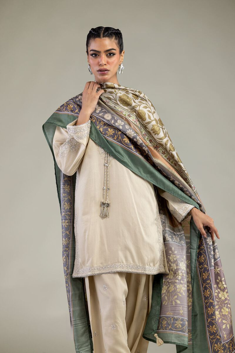 Printed | Polyester Silk | Floral Silk Dupatta | USD 30.00