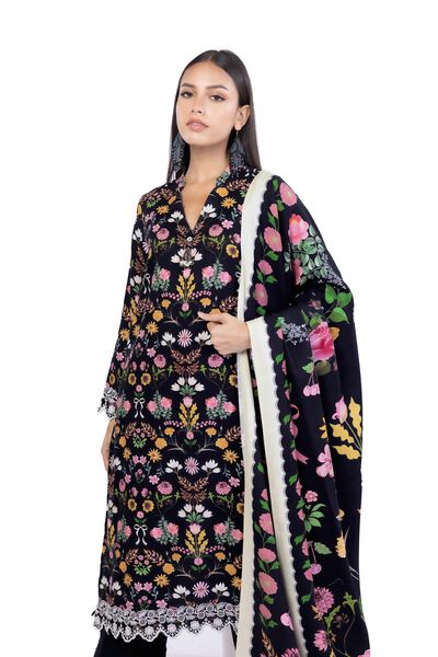 Embroidered | Blended Khaddar | Tailored 3 Piece | USD 60.00