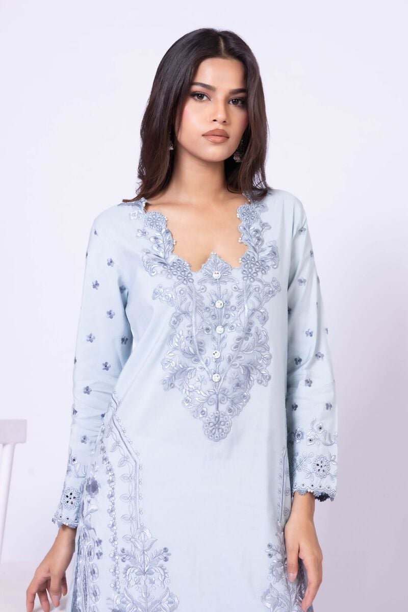 Embroidered | Dull Raw Silk | Kurta | USD 30.00