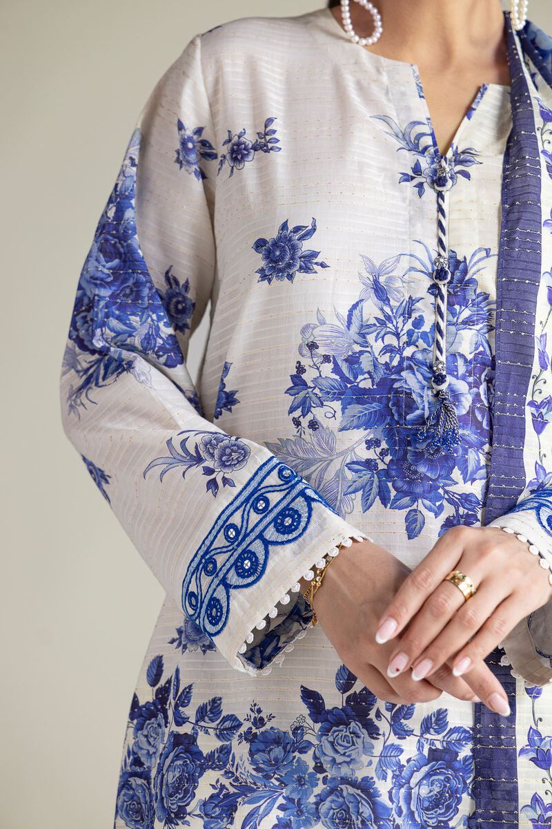 Embroidered | Mesuri Dobby | Floral Tailored 3-Piece | USD 70.00
