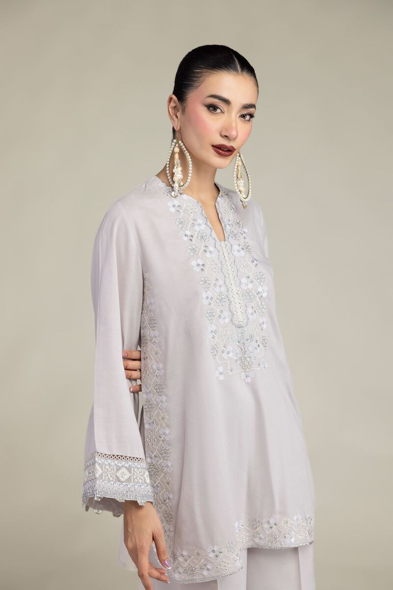 Embroidered | Raw Silk | Silk Threadwork Kurta | USD 55.00