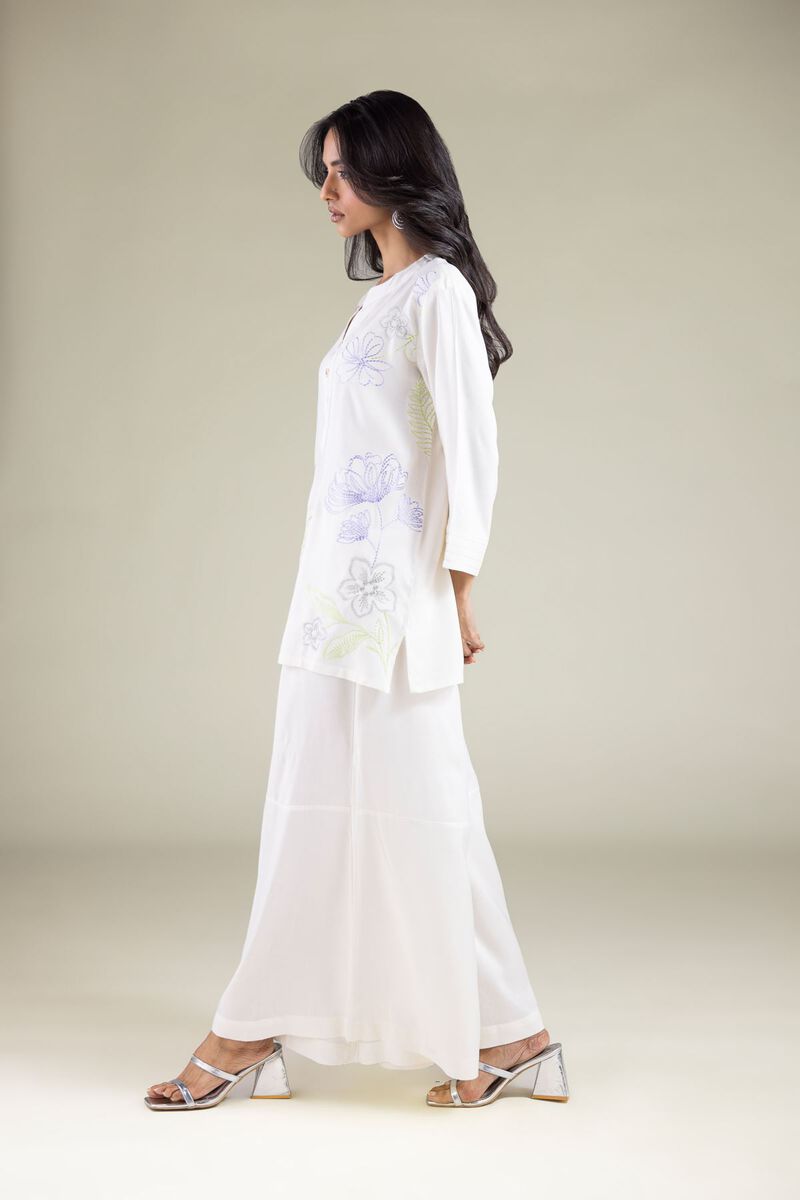 Embroidered | Viscose | Trousers | USD 30.00