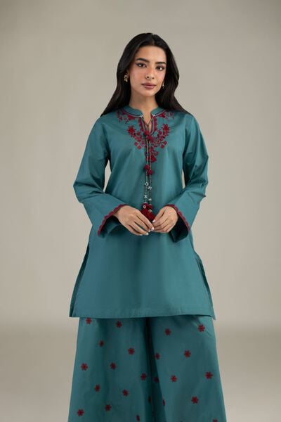 Embroidered | Cambric | Floral Cambric Kurta | USD 35.00