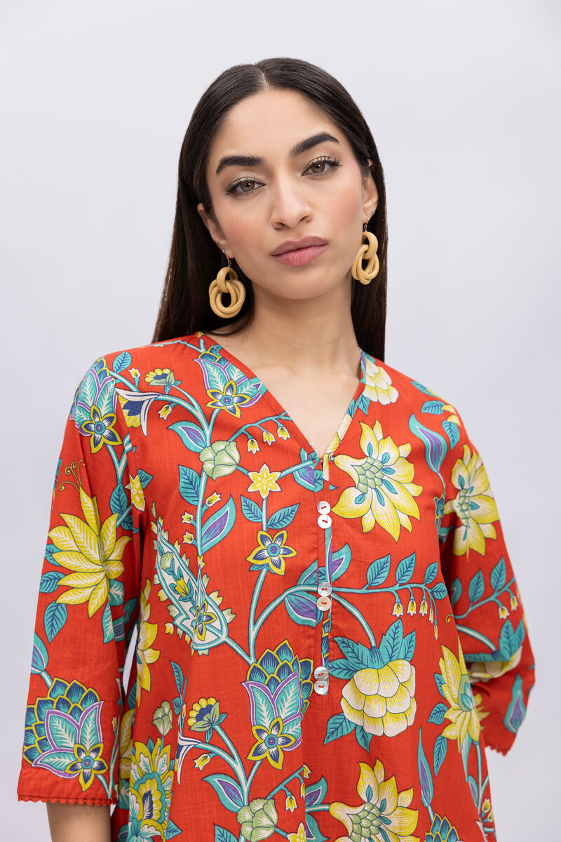 Printed | Crosshatch Poplin | Kurta | USD 7.50