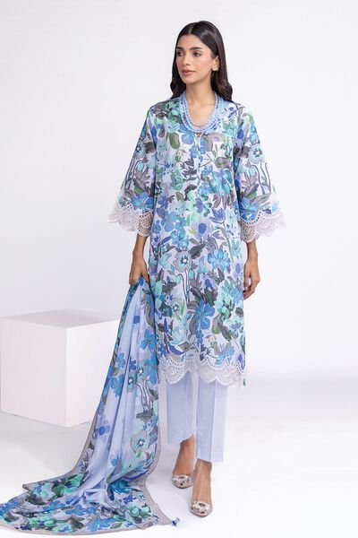 Embroidered | Lawn | Fabrics 3 Piece | USD 20.00