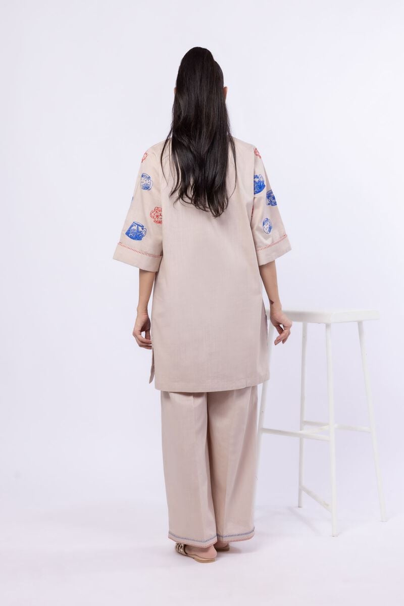 Embroidered | Crosshatch Poplin | Kurta | USD 15.00
